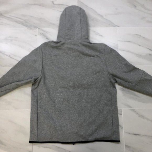 Nike Men's Tech Fleece Full Zip Grey Hooded Jacket CU4489-063 Multi Size - Picture 8 of 10